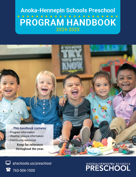 Preschool Program Handbook cover